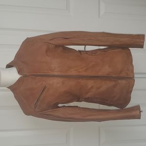 Leather  Fringe  Jacket NWOT